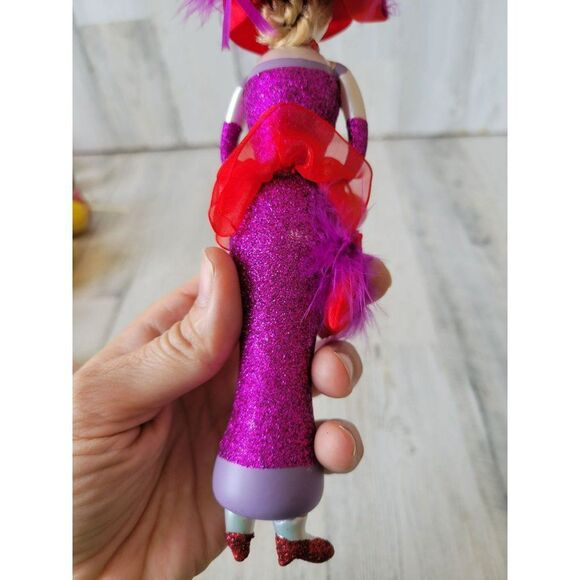 De carlini elegant shopper lady Italian glass vintage ornament purple - Picture 5 of 8